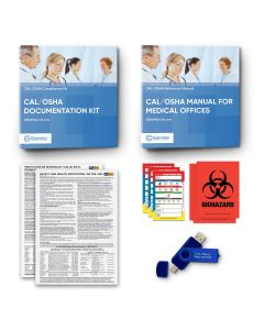 Cal/OSHA Manual Binder + Cal/OSHA Documentation Binder For Medical Offices
